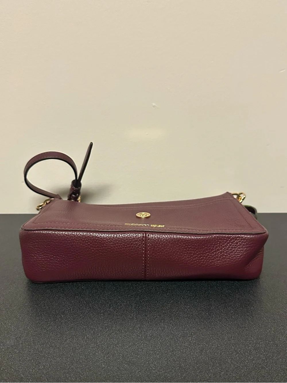 Michael Kors MAISIE Crossbody Bag Merlot Burgundy Leather Purse Zipper